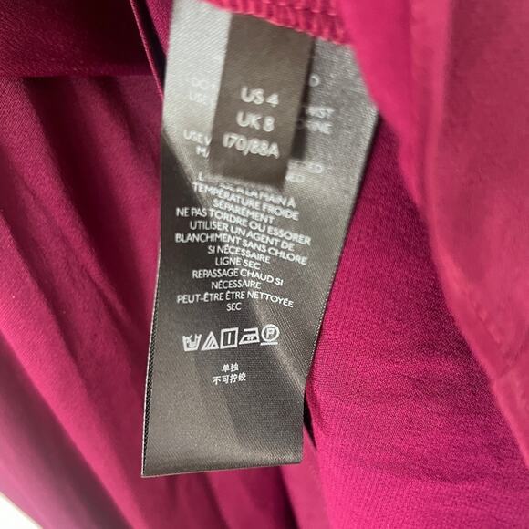 Anthropologie Giverny Midi Dress‎ size 4  purple NEW satin - Picture 8 of 10